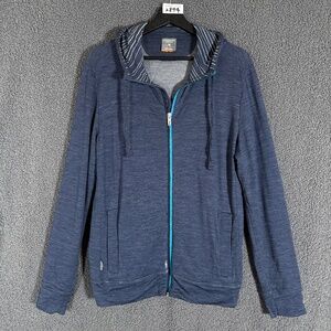 Icebreaker Shifter Wool Long Sleeve Full Zip Hooded Sweatshirt - Men's Size M